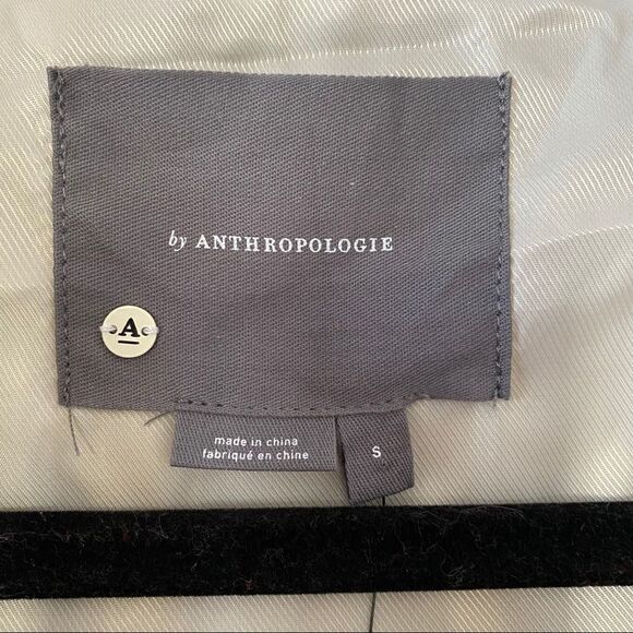 NWT-ANTHRO Stevie Faux Leather Utility Cream Mid Length Jacket - Picture 15 of 16